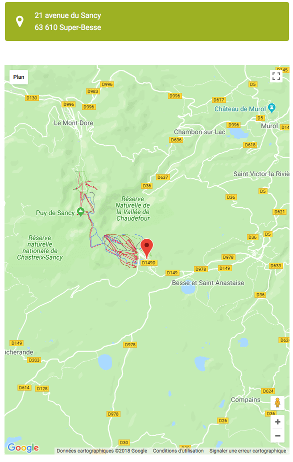 Google Map - localisation de votre établissement
