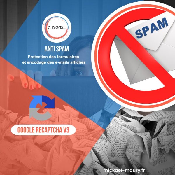 Protection des formulaires reCAPTCHA v3 et encodage des e-mails affichés