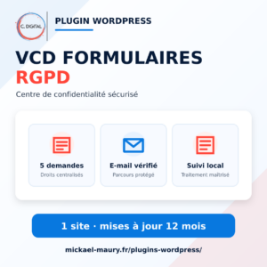 VCD – Formulaires RGPD